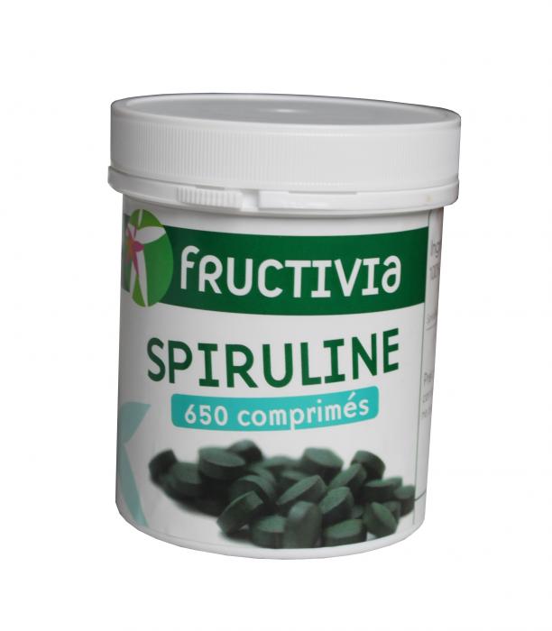 spiruline 650 comprimés - Fructivia (algues)