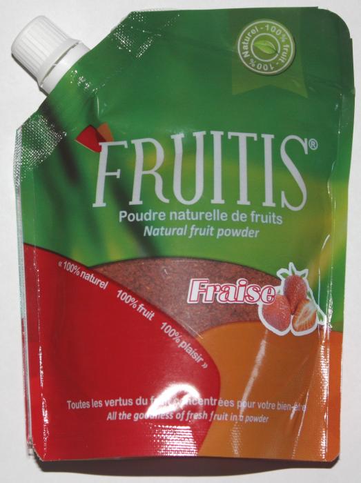 Poudre naturelle de fraise Fruitis