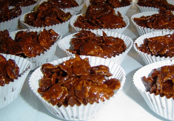 Recette roses des sables au chocolat