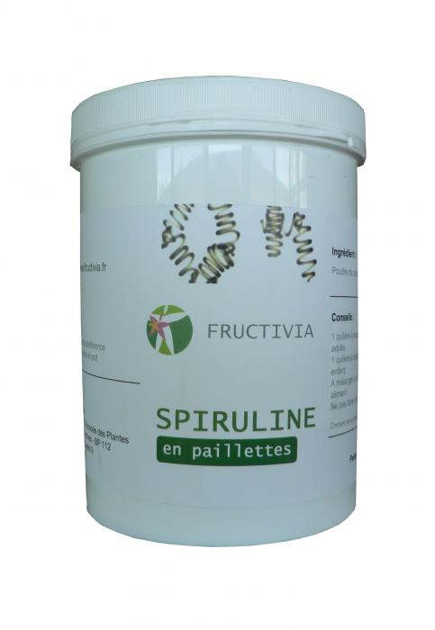 spiruline en paillettes 600 g certifiée par ecocert - FRUCTIVIA