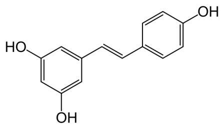 resvératrol, formule chimique de la molécule