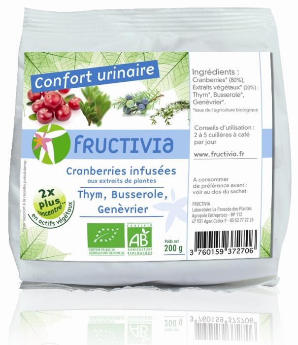 Fruit santé cranberries confort urinaire bio fructivia