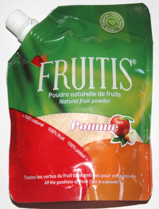 poudre naturelle de pomme fruitis