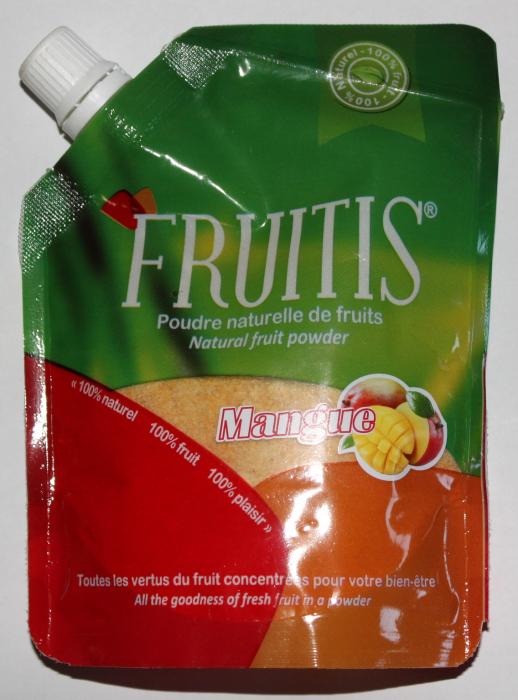 Poudre naturelle de mangue fruitis