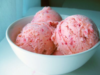Glace fraise