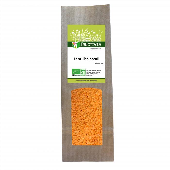 lentilles corail bio